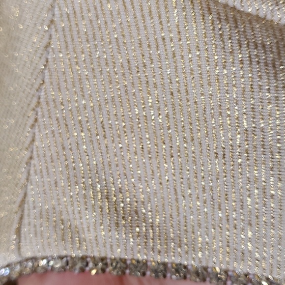 EVER BEAUTY, Gold thread with set reinstones dress. Stretch fabric. Size… - Picture 8 of 8